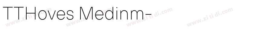 TTHoves Medinm字体转换